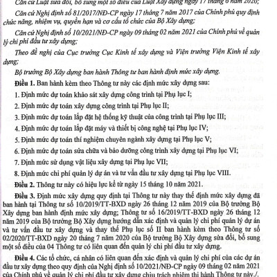 Sách - Định Mức Dự Toán Công Trình (Sửa Đổi, Bổ Sung) - Tập 3 - Sửa Chữa, Bảo Dưỡng, Thí Nghiệm, Sử Dụng Vật Liệu, Định Mức Chi Phí Quản Lý Dự Án