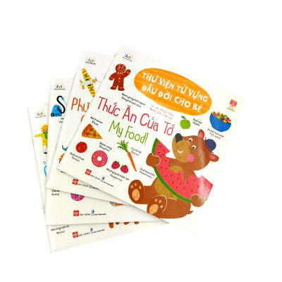 Bộ Cùng Con Trưởng Thành - Thư Viện Từ Vựng Đầu Đời Cho Bé (Bộ 4 Cuốn)