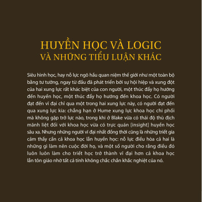 Huyền Học Và Logic và Những Tiểu Luận Khác