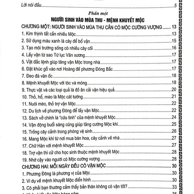 Phong Thủy Cải Vận - Dành Cho Người Mệnh Khuyết Mộc, Hỏa (Quyển Thu, Đông)