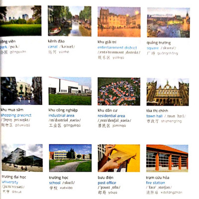 Sách Từ điển hình ảnh Tam Ngữ Trung Anh Việt 16000 từ hơn 3000 hình ảnh màu sắc nét có mp3 nghe qua app– Visual English Vietnamese Chinese Trilingual Dictionary + DVD tài liệu