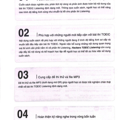 Hackers Toeic Start Listening - 30 Phút Tự Học Toeic Mỗi Ngày
