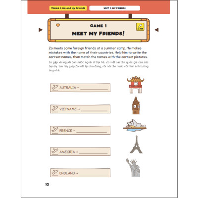 Level Up - 100 Trò Chơi Từ Vựng Tiếng Anh Lớp 4