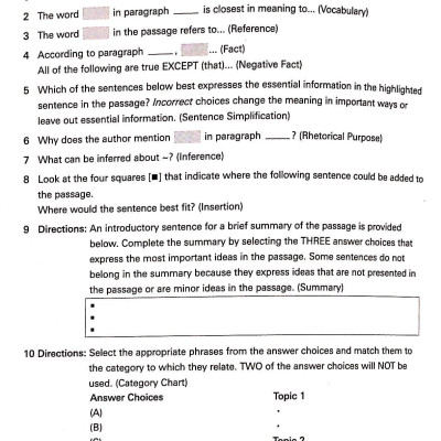 TOEFL iBT Activator Reading (Tập 3) - Advanced