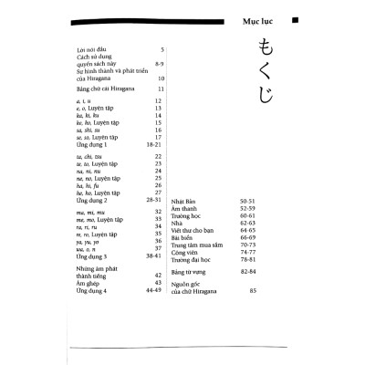 Sách Tự học viết tiếng Nhật căn bản Hiragana - Jim Gleeson