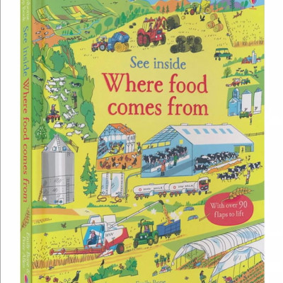Sách tương tác tiếng Anh: See Inside Where Food Comes From