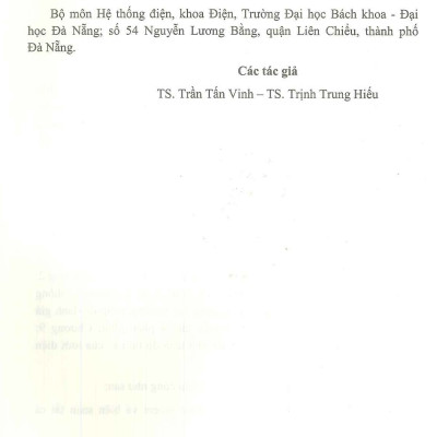 Độ Tin Cậy Trong Hệ Thống Điện