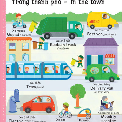 Cuốn sách từ vựng đầu tiên của tôi - My first word book- Phương tiện giao thông