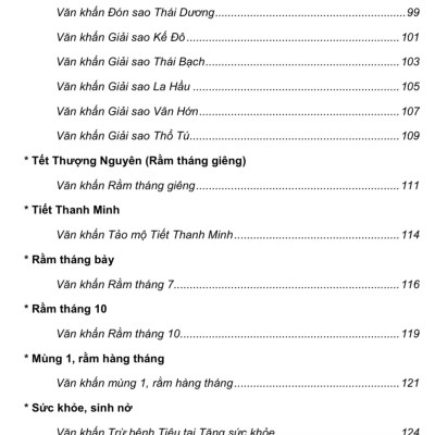 Văn Khấn Bách Gia Thực Dụng