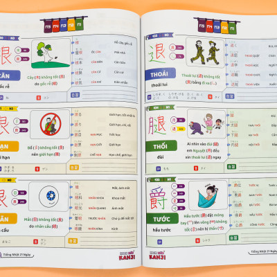 Combo Hack Não Kanji + Hack Não 1700 Từ Vựng Tiếng Nhật Giao Tiếp