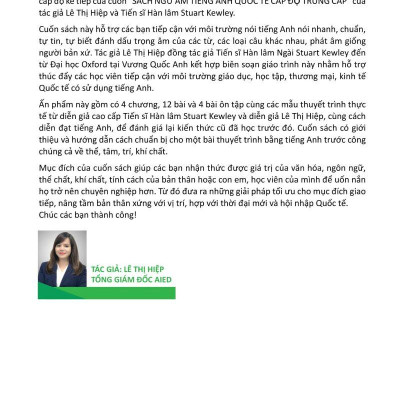 Ngữ Âm Học Và Cách Diễn Đạt Tiếng Anh Quốc Tế (Kèm CD) - Cấp Độ Nâng Cao