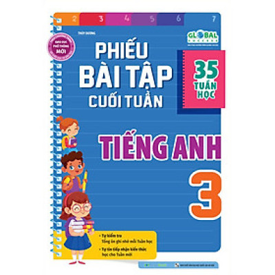Phiếu Bài Tập Cuối Tuần Tiếng Anh 3 - Global Success (35 Tuần Học) _MEGA