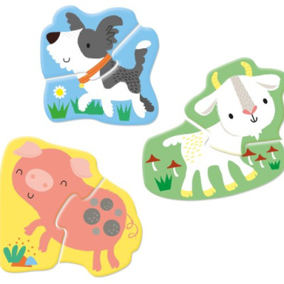 Sách - Anh: Usborne First Jigsaws: Farm Animals