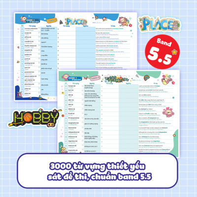 Sách - Takenote - Từ Vựng IELTS - Cung Cấp 3000 Từ Vựng Theo Chủ Đề - Band 5.5 - Tập 2