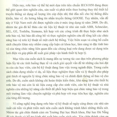 Rơle Kỹ Thuật Số Bảo Vệ Hệ Thống Điện - Sách chuyên khảo (Tái bản lần thứ 3 có bổ sung, chỉnh sửa)