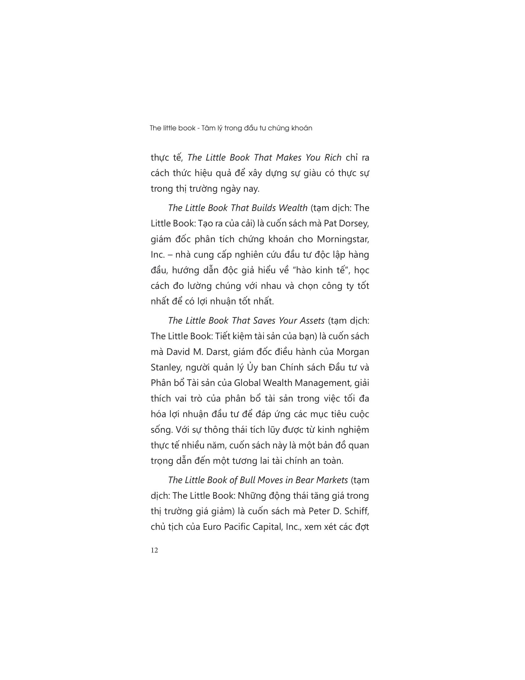 The Little Book - Tâm Lý Trong Đầu Tư Chứng Khoán