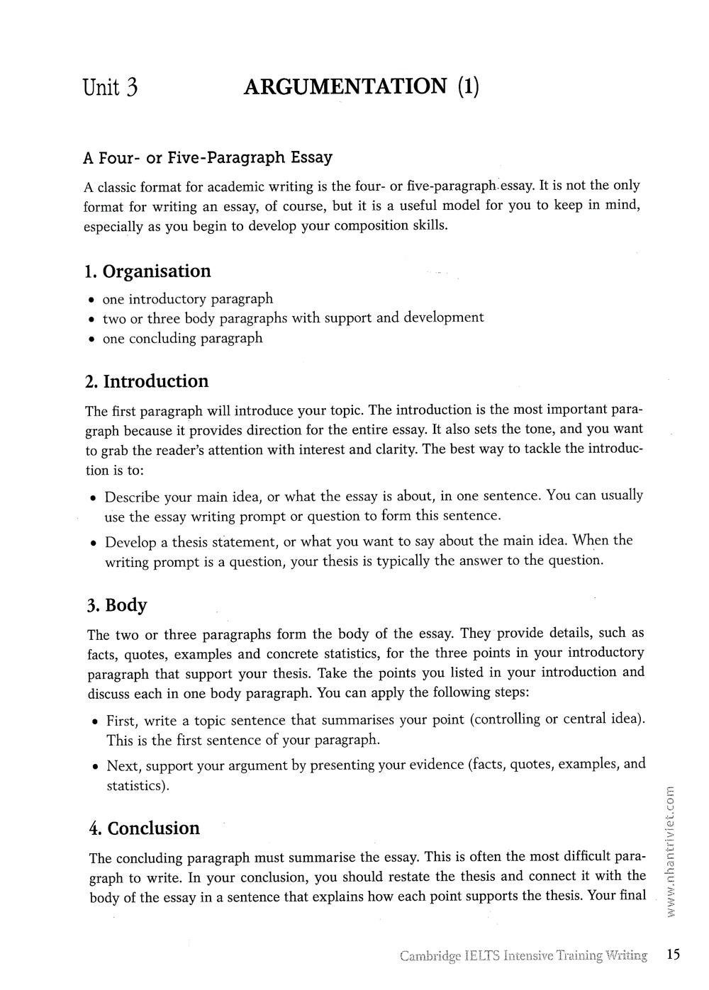 Cambridge IELTS Intensive Training Writing (Không CD)