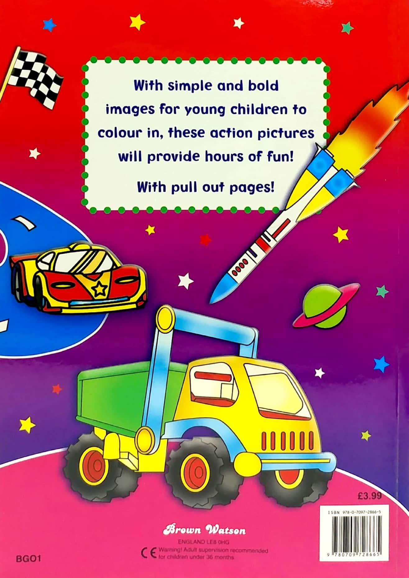 Bumper Things That Go Coloring