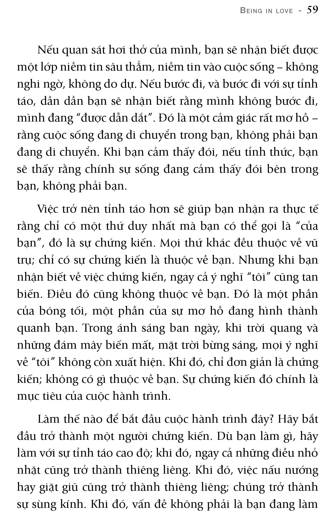 Sách OSHO Yêu - Being In Love - Yêu Trong Tỉnh Thức
