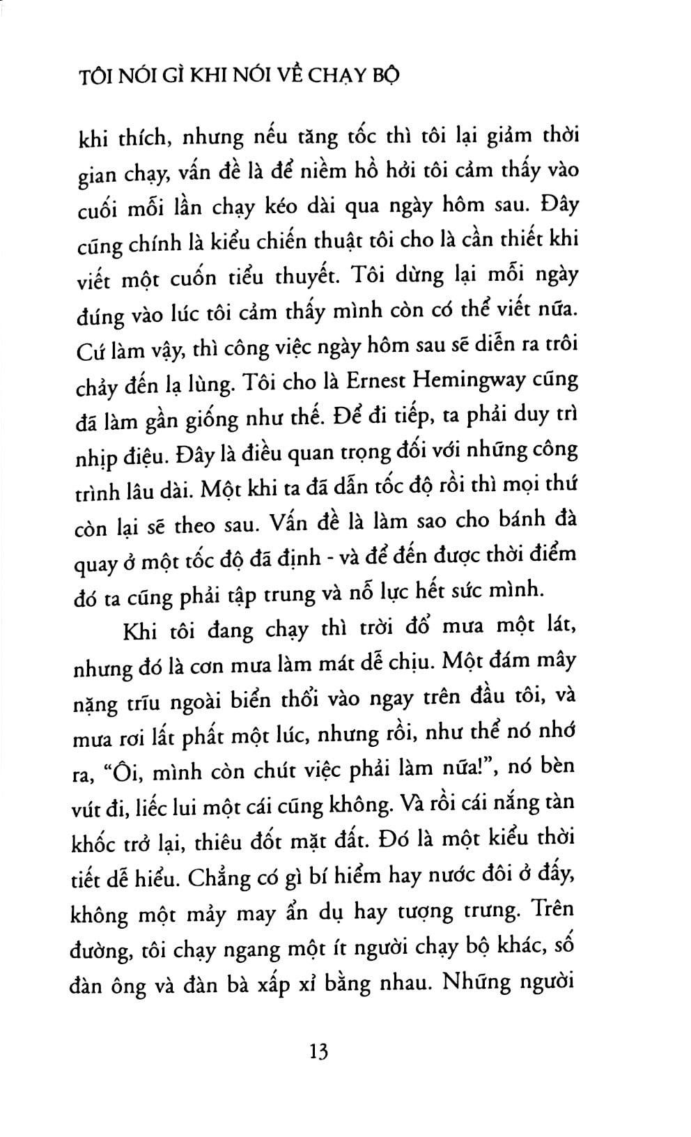 Tôi Nói Gì Khi Nói Về Chạy Bộ