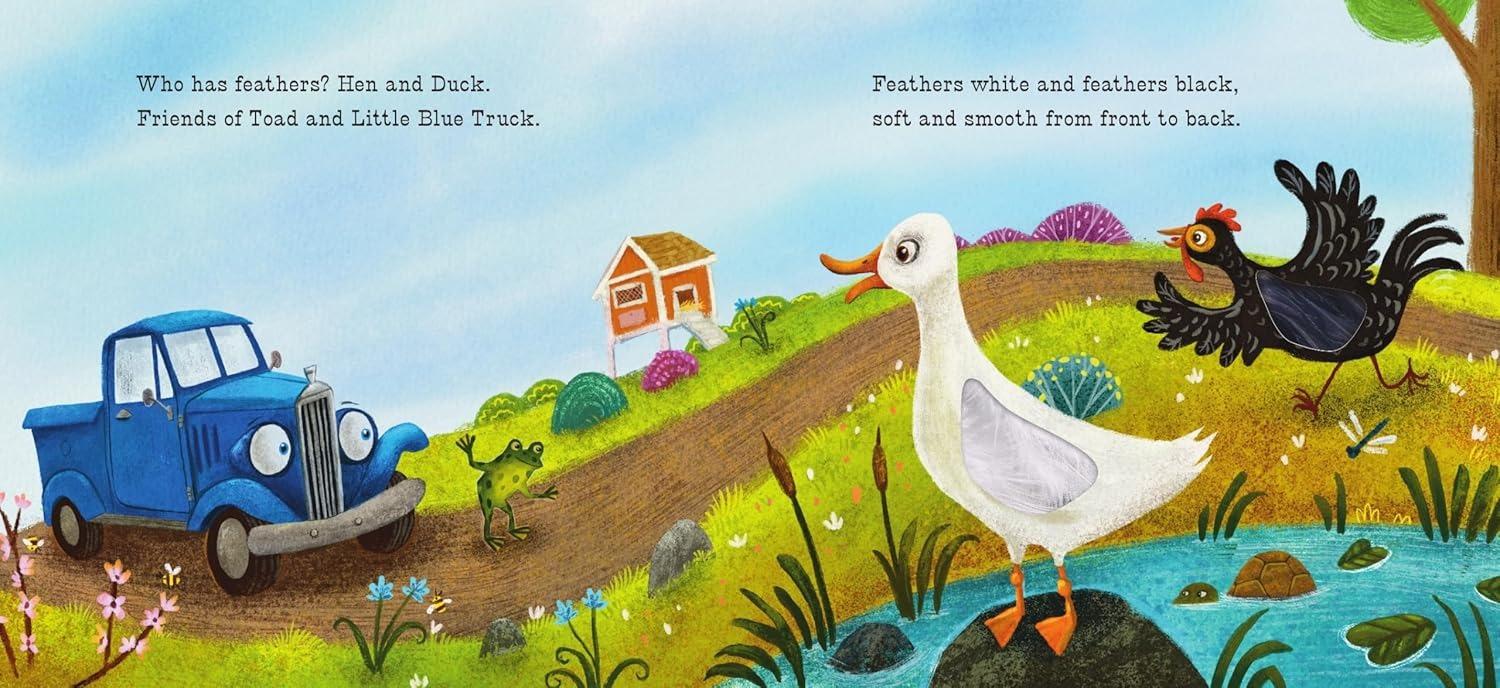 Sách ngoại văn: Little Blue Truck Feeling Happy - A Touch-And-Feel