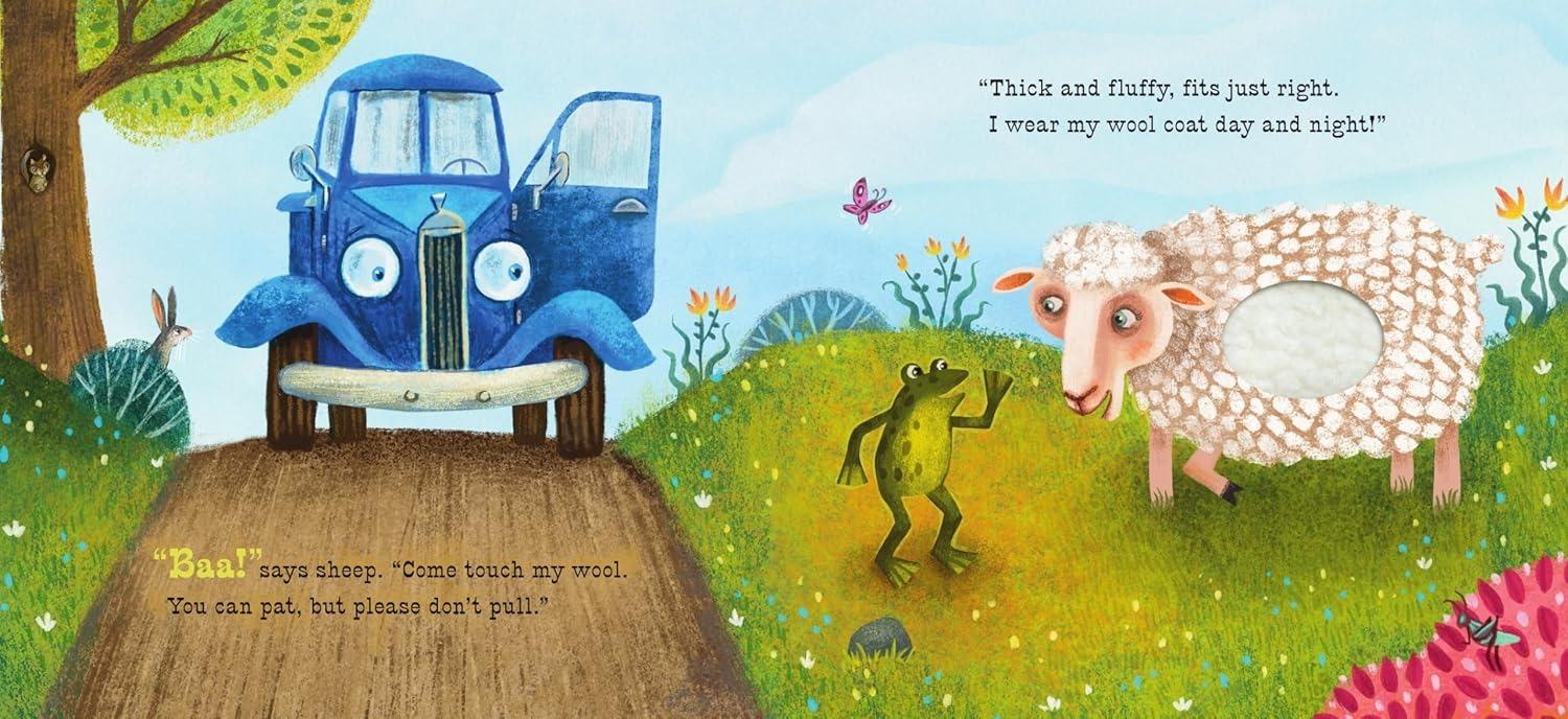 Sách ngoại văn: Little Blue Truck Feeling Happy - A Touch-And-Feel