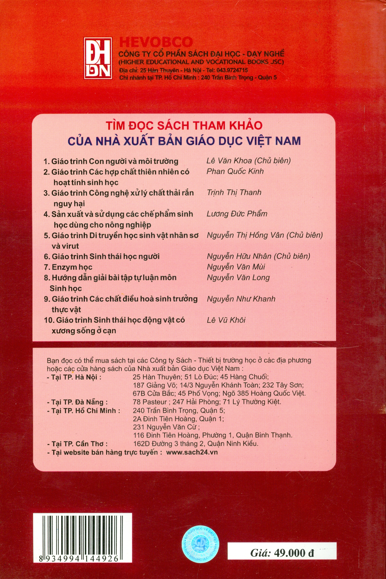 Giáo Trình Sinh Học Phát Triển Cơ Thể Người ( Giai đoạn phôi, thai và trẻ em)