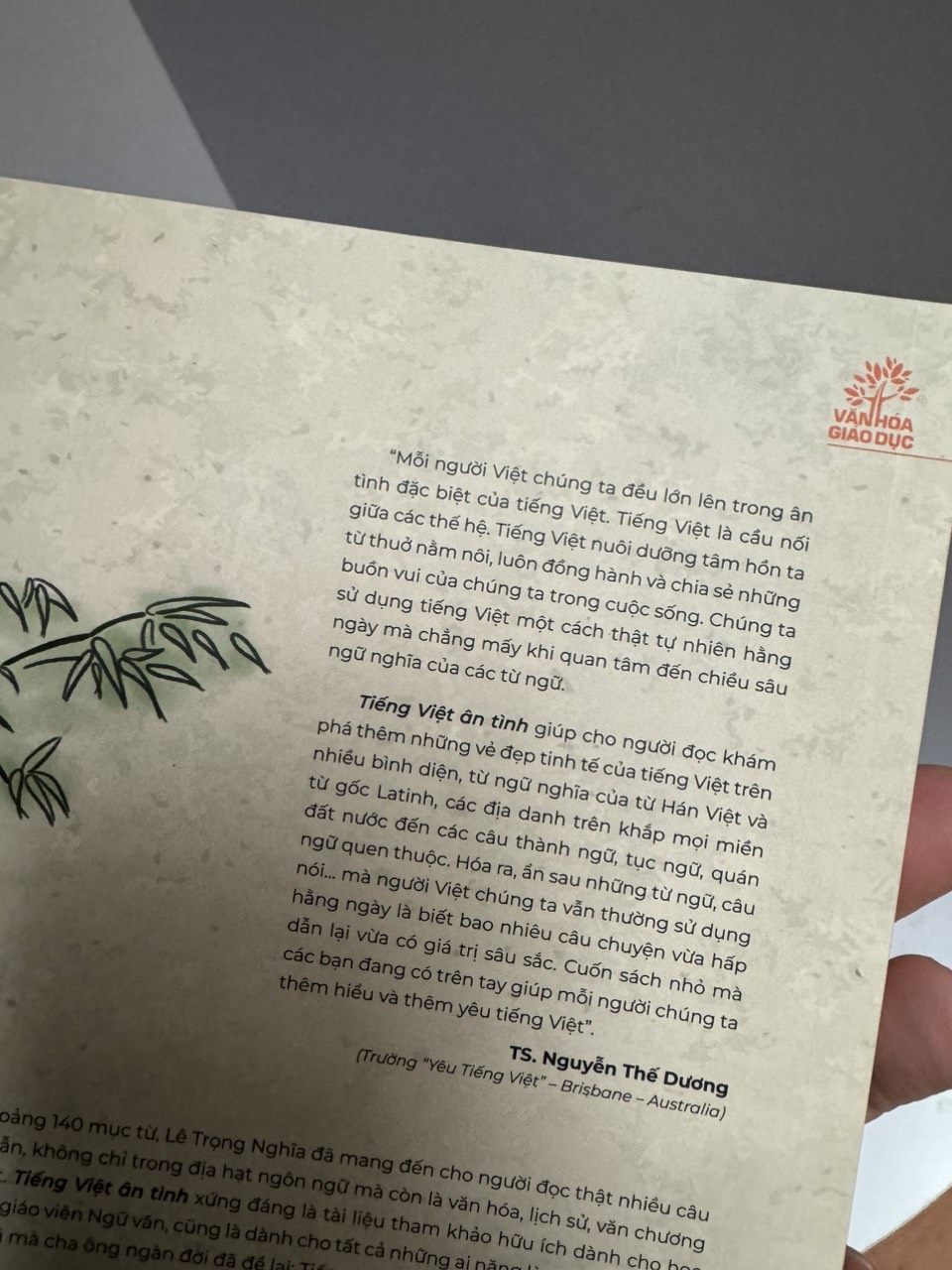 TIẾNG VIỆT ÂN TÌNH - Lê Trọng Nghĩa (chủ biên) – TháiHàBooks – NXB Thế giới