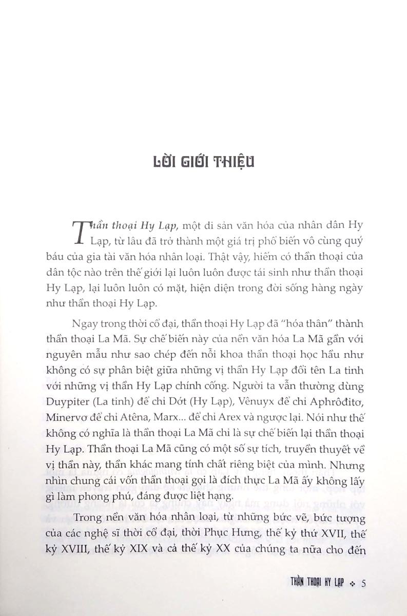 Thần Thoại Hy Lạp - Bìa Cứng (Tái Bản 2024)