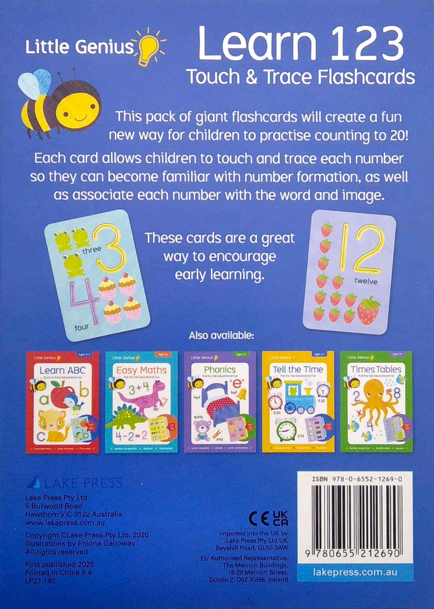 Little Genius Cards: Learn 123 Touch & Trace Educational Fun