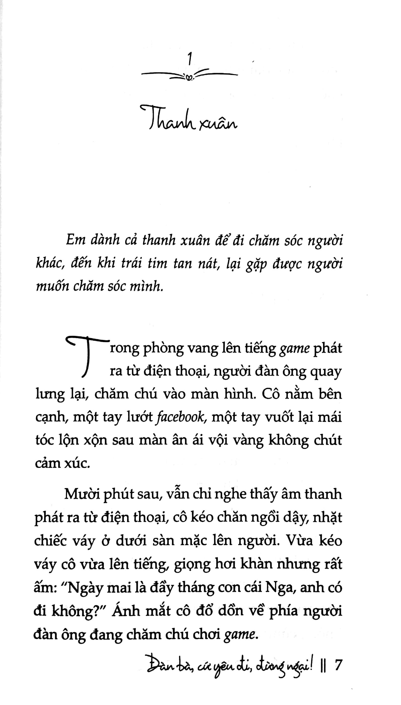 Đàn Bà, Cứ Yêu Đi, Đừng Ngại