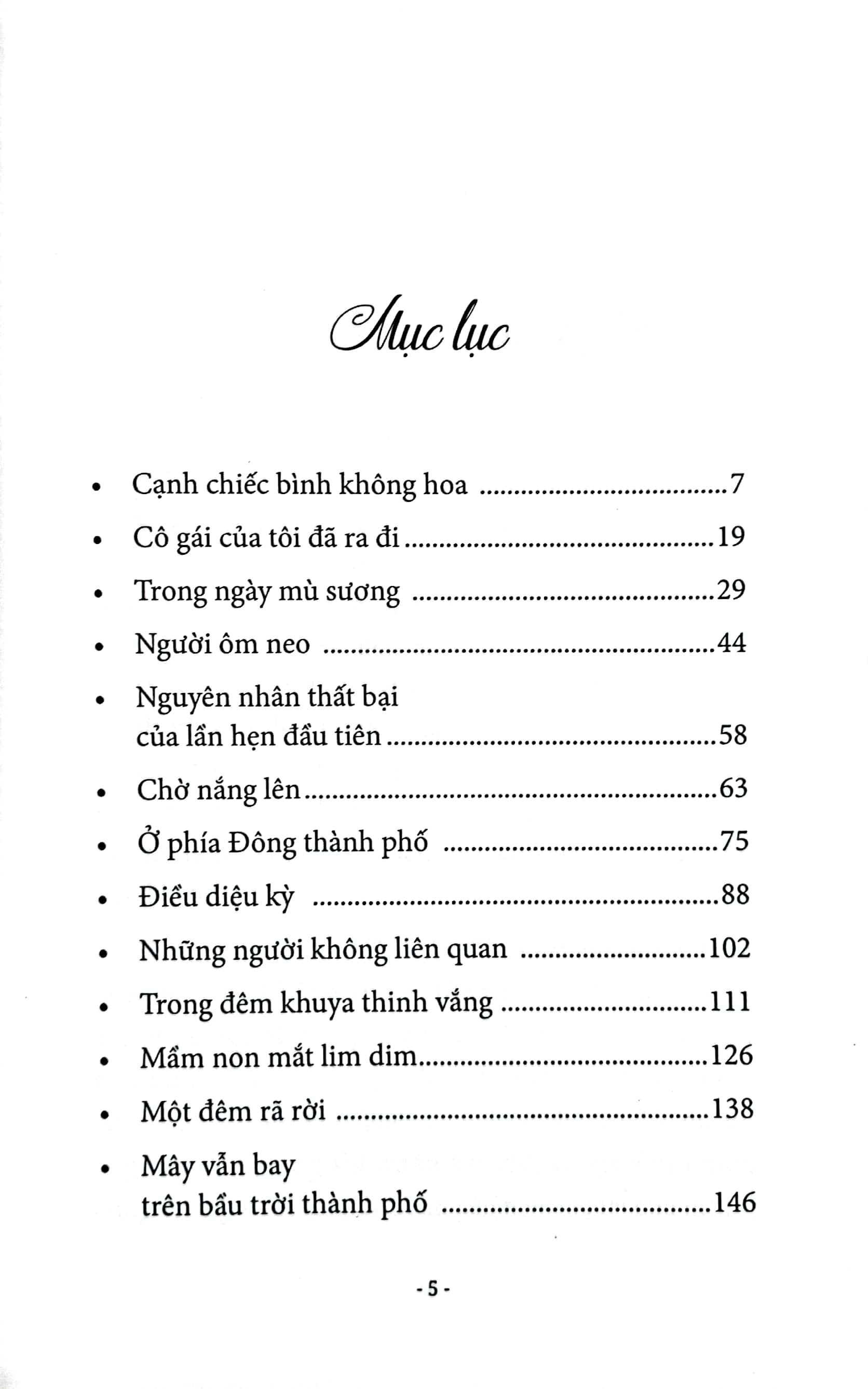 Mây Vẫn Bay Trên Bầu Trời Thành Phố (Tập Truyện Ngắn)