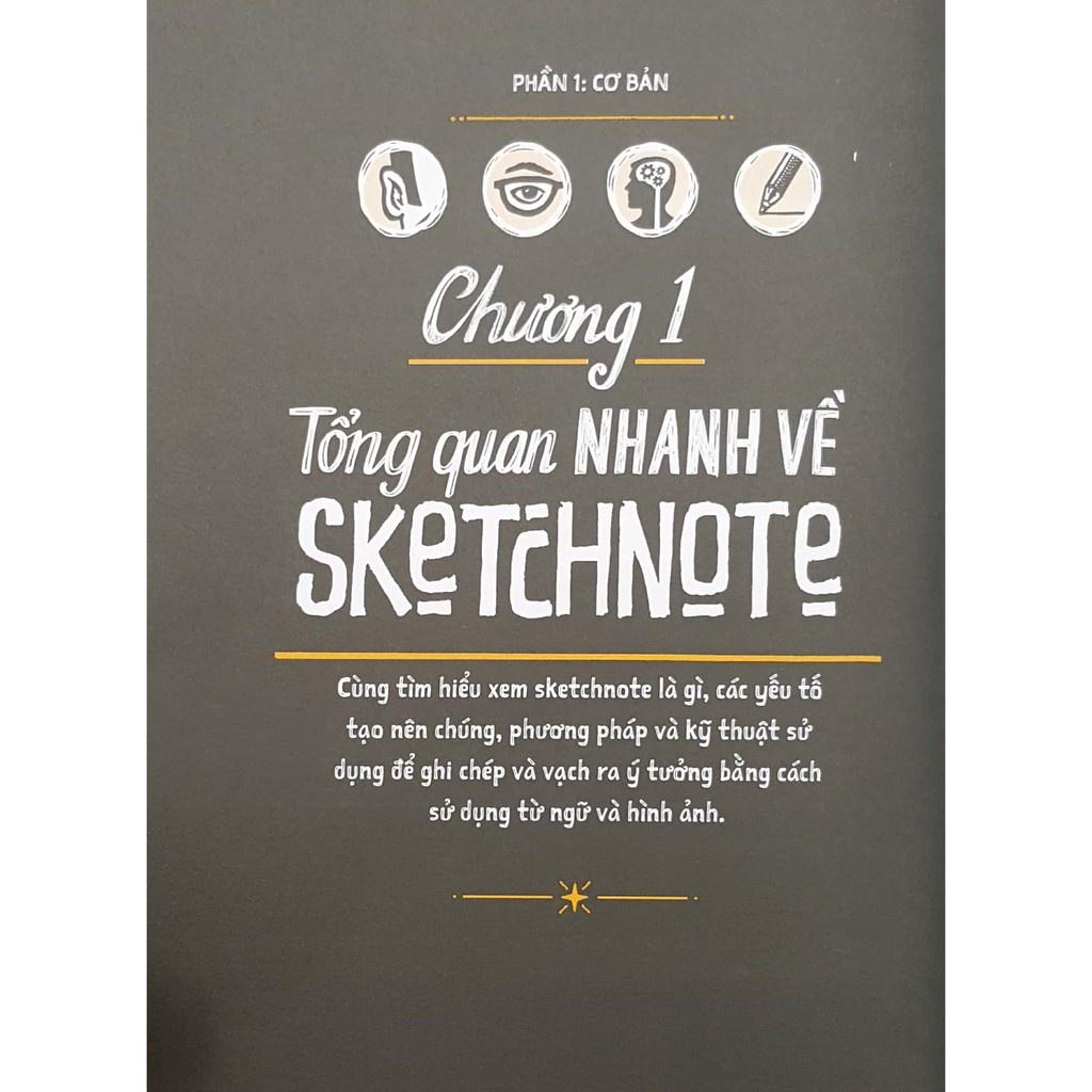 Sketchnote Diễn Họa Thông Tin Bằng Hình Ảnh - Combo 2 Cuốn: Lý Thuyết + Thực Hành - Bản Quyền