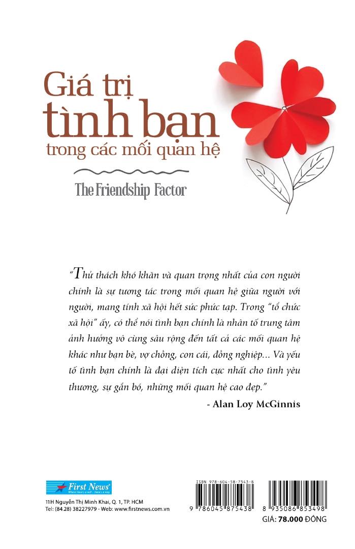Giá Trị Tình Bạn Trong Các Mối Quan Hệ (Tái Bản)
