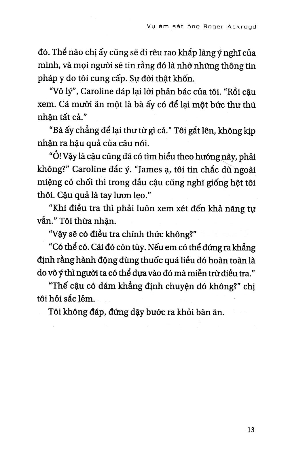 Agatha Christie - Vụ Ám Sát Ông Roger Ackroyd (Tái Bản)