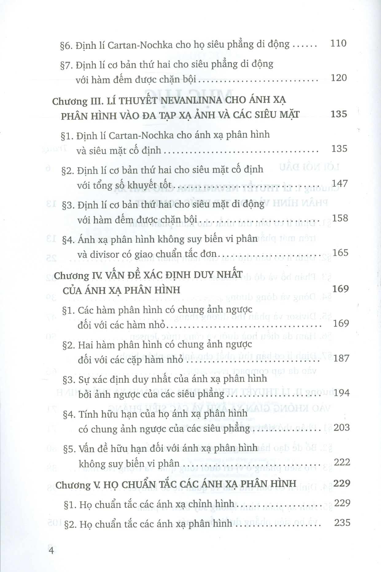 Lí Thuyết Phân Bố Giá Trị Cho Ánh Xạ Phân Hình Và Một Số Vấn Đề Liên Quan (ĐHSP)