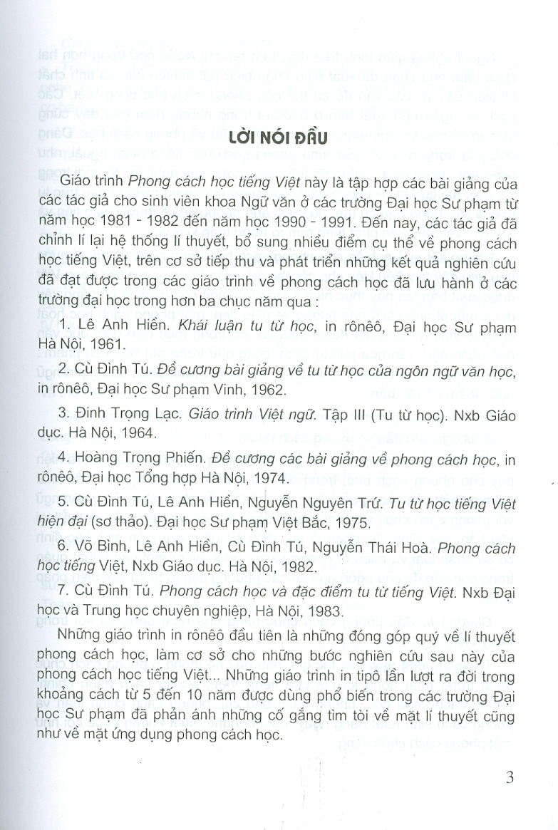 PHONG CÁCH HỌC TIẾNG VIỆT (Tái bản lần thứ mười lăm)