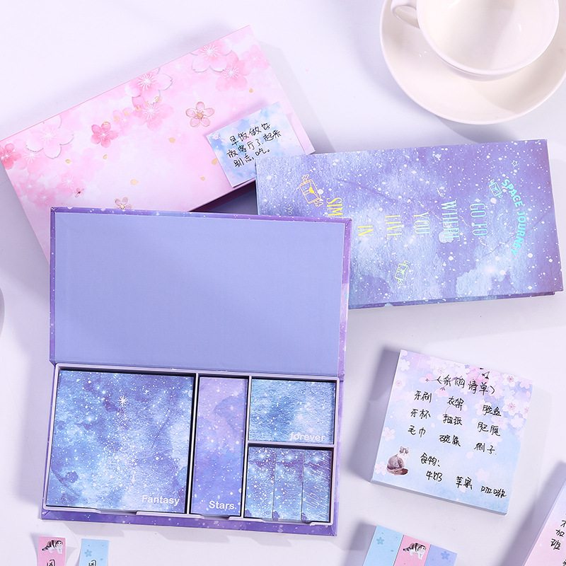 Hộp 6 tập giấy note hình hoa dễ thương - Hàng chính hãng ( màu ngẫu nhiên)