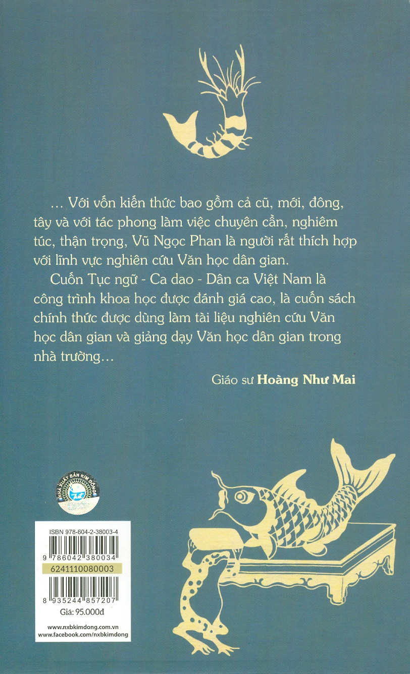 Tục Ngữ - Ca Dao - Dân Ca Việt Nam - Tập 1 (Tái bản 2024) - Vũ Ngọc Phan