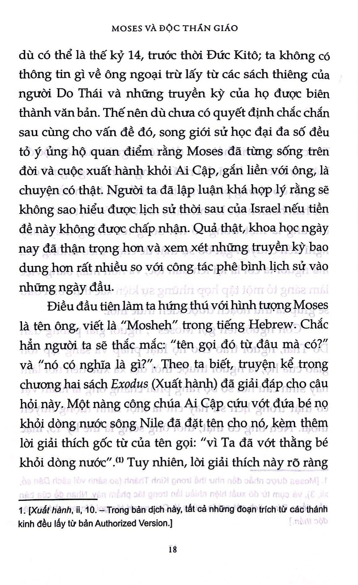 Sách - Moses Và Độc Thần Giáo