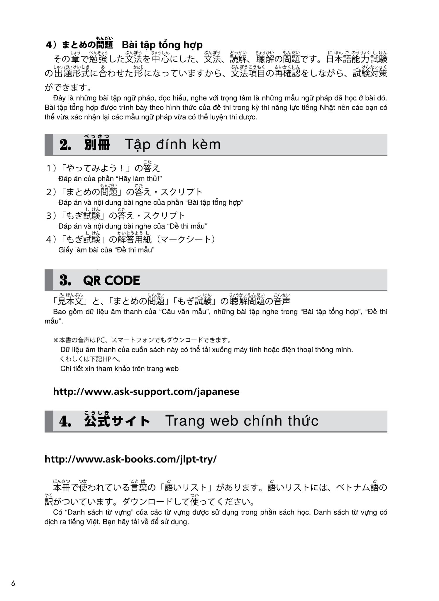 Try! Kỳ Thi Năng Lực Nhật Ngữ N5 - Phát Triển Các Kỹ Năng Tiếng Nhật Từ Ngữ Pháp (Phiên Bản Tiếng Việt)