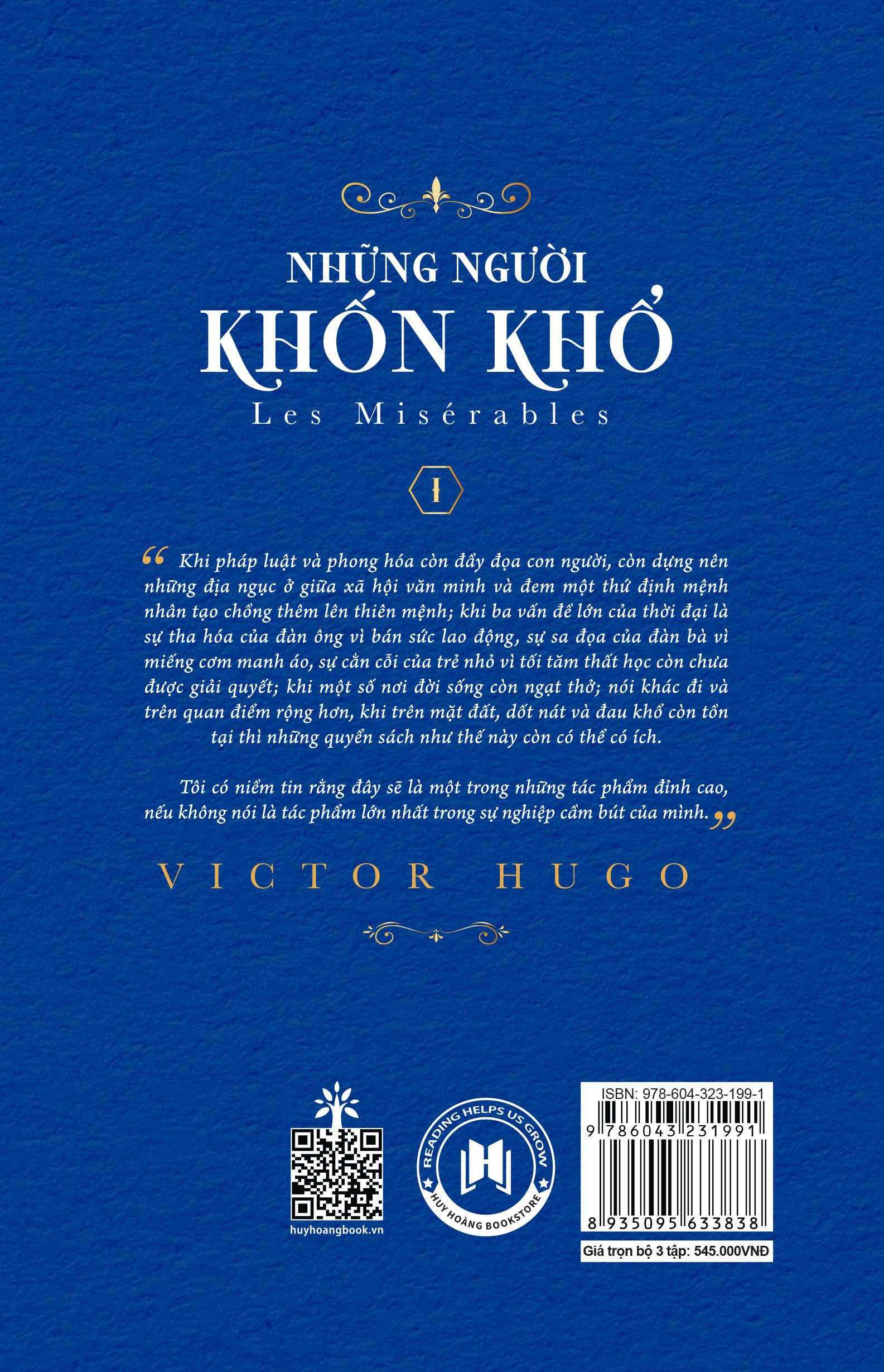 Bộ Sách Những Người Khốn Khổ (Bộ 3 Cuốn) (Tái Bản 2024)
