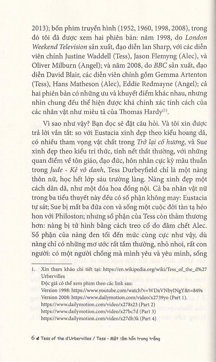 Tess Một Tâm Hồn Trong Trắng