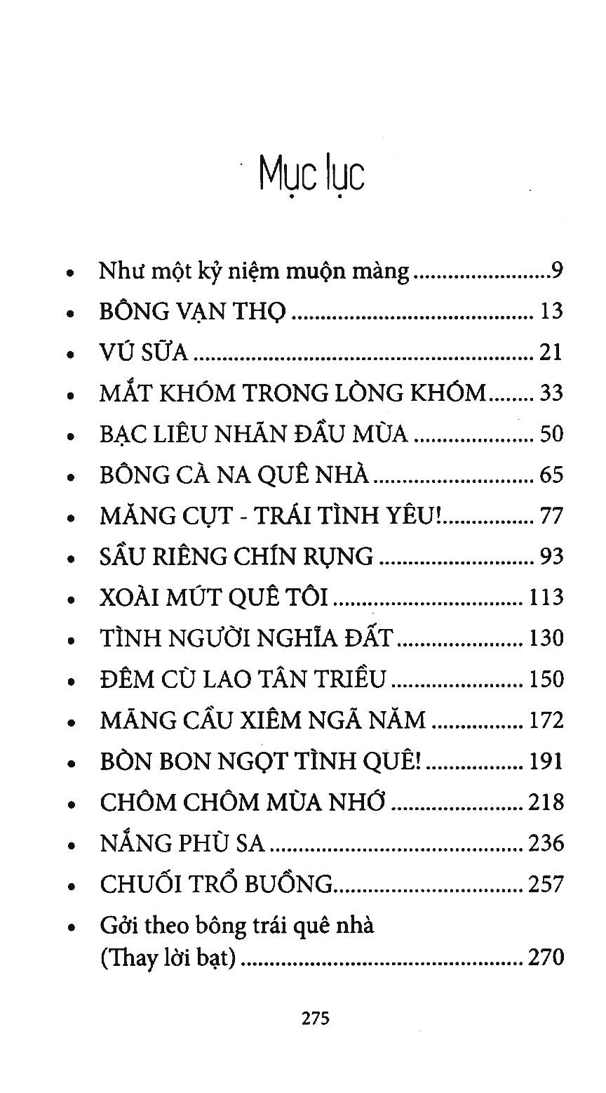 Bông Trái Quê Nhà