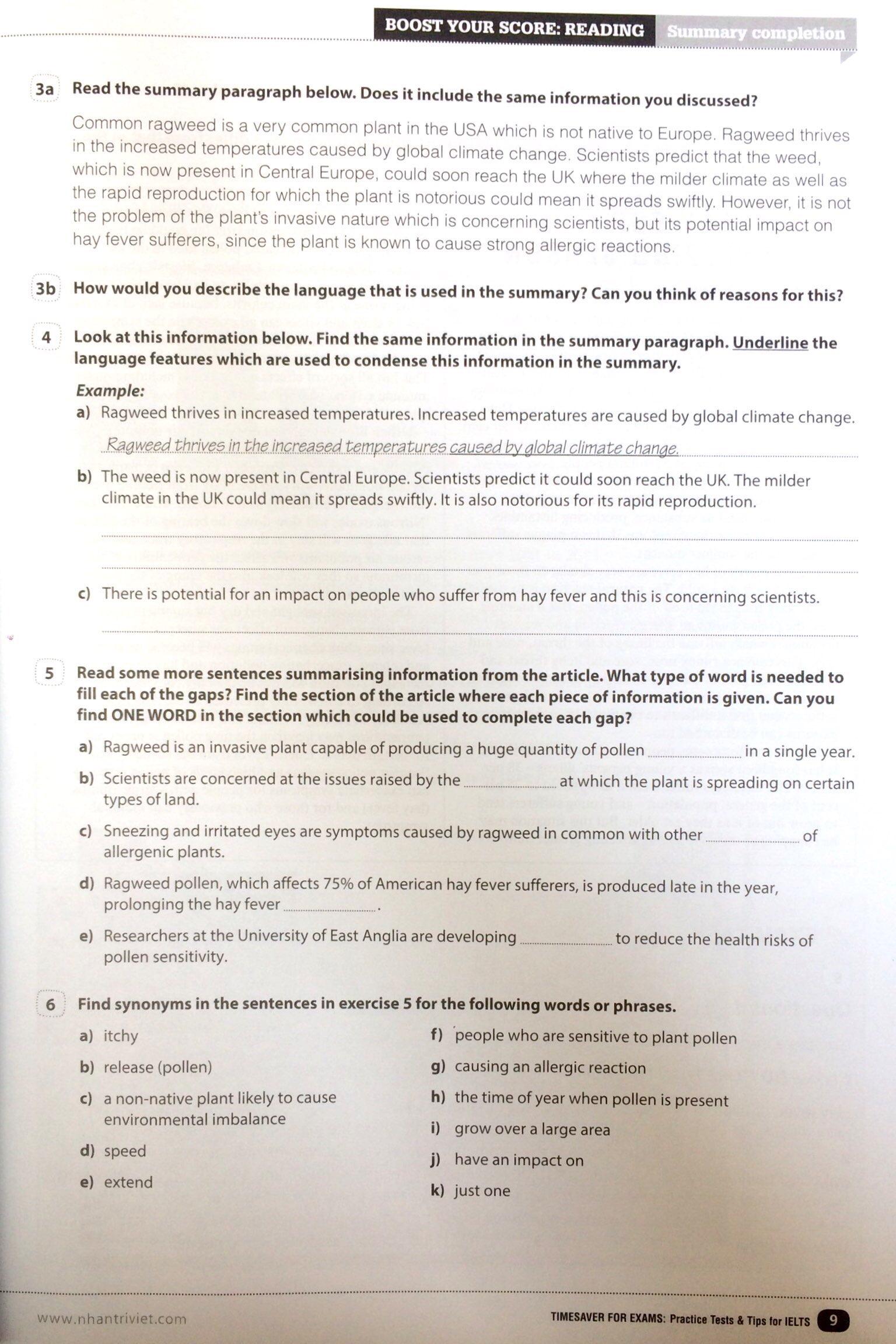 Timesaver For Exams - IELTS Practice Tests & Tips 5.5 - 7.5 (Kèm MP3)