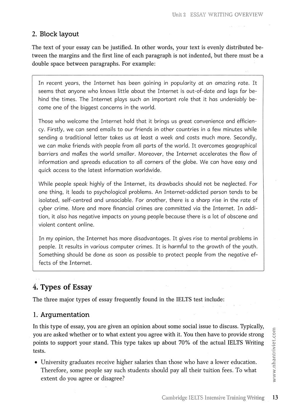 Cambridge IELTS Intensive Training Writing (Không CD)