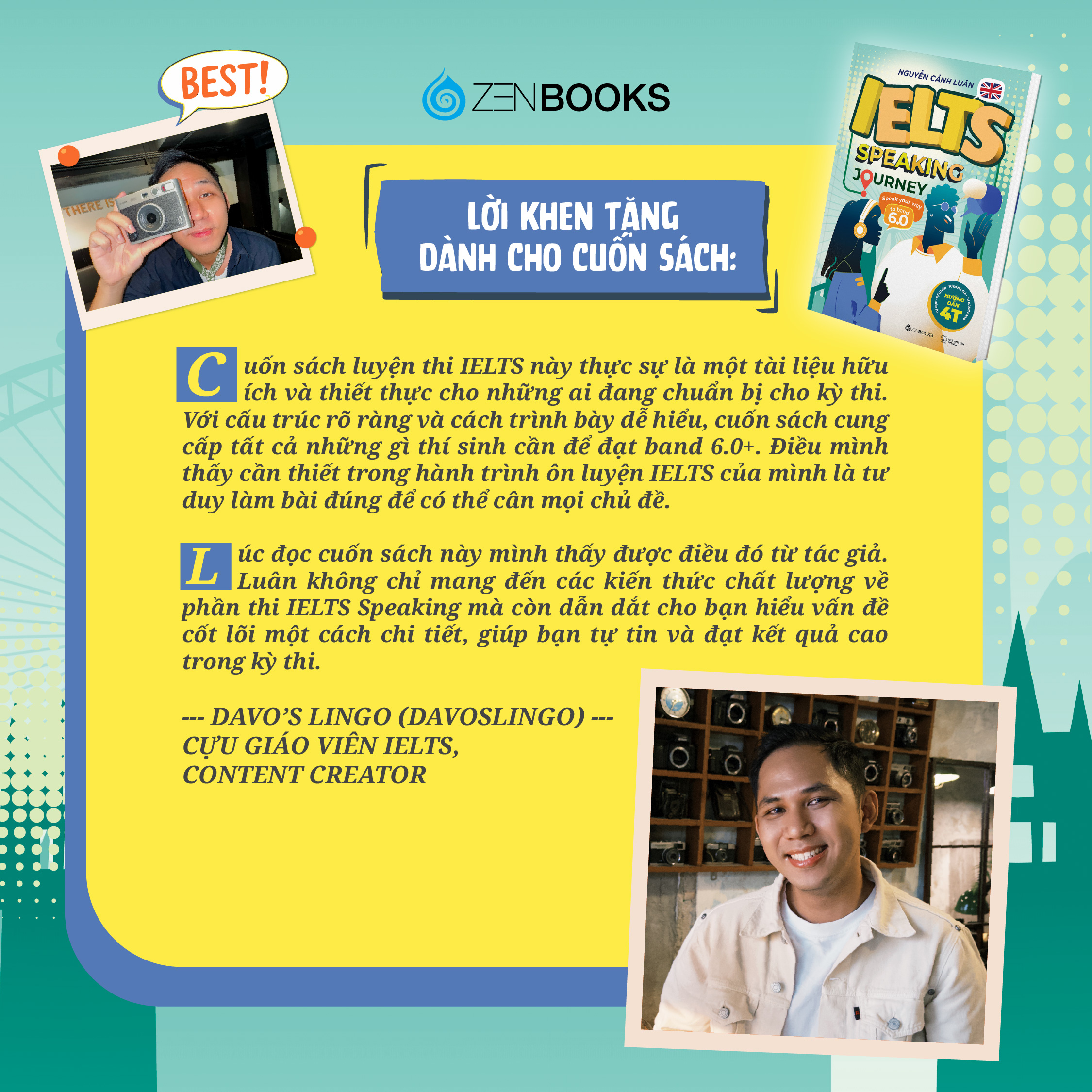 Sách - IELTS Speaking Journey: Lộ Trình Tự Học IELTS Speaking Từ Cơ Bản Đến Band 6.0