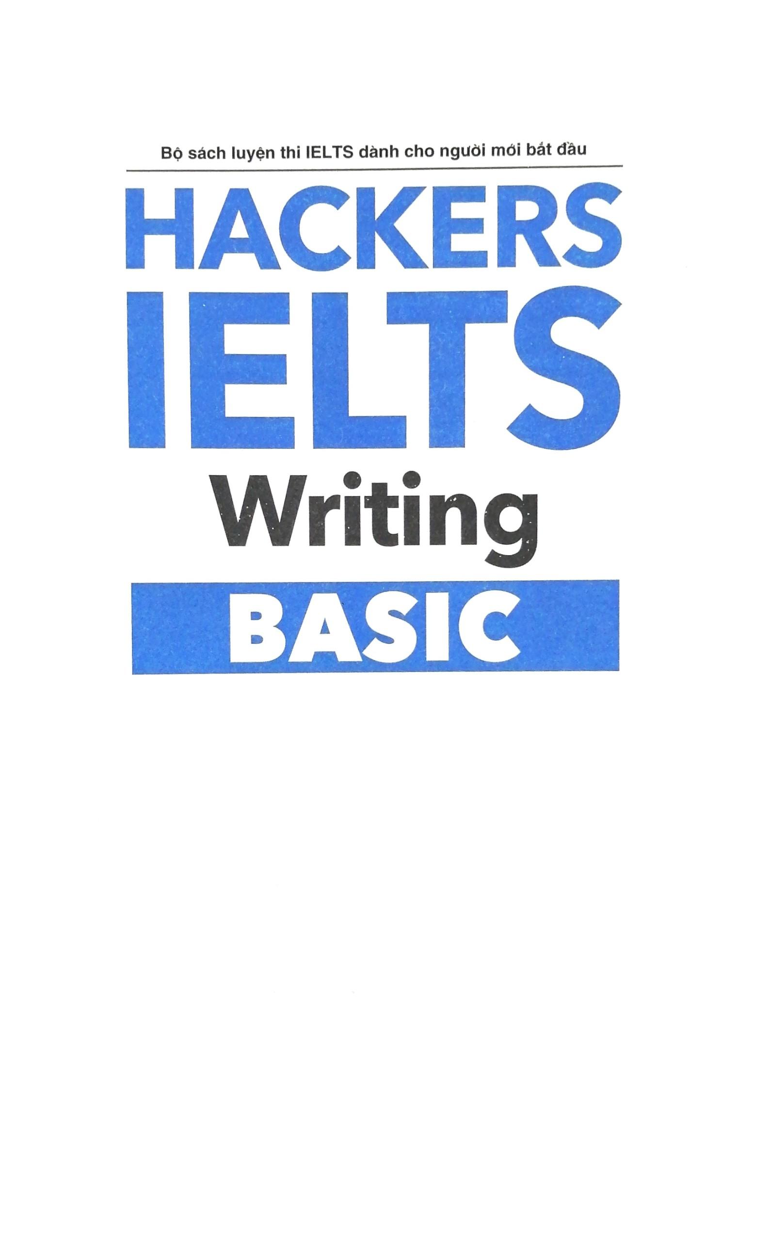 Hackers IELTS Basic- Writing