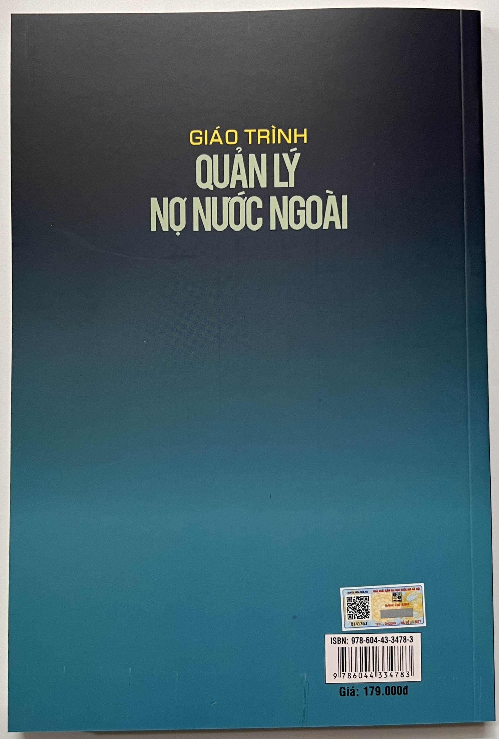 Sách - Giáo Trình Quản Lý Nợ Nước Ngoài