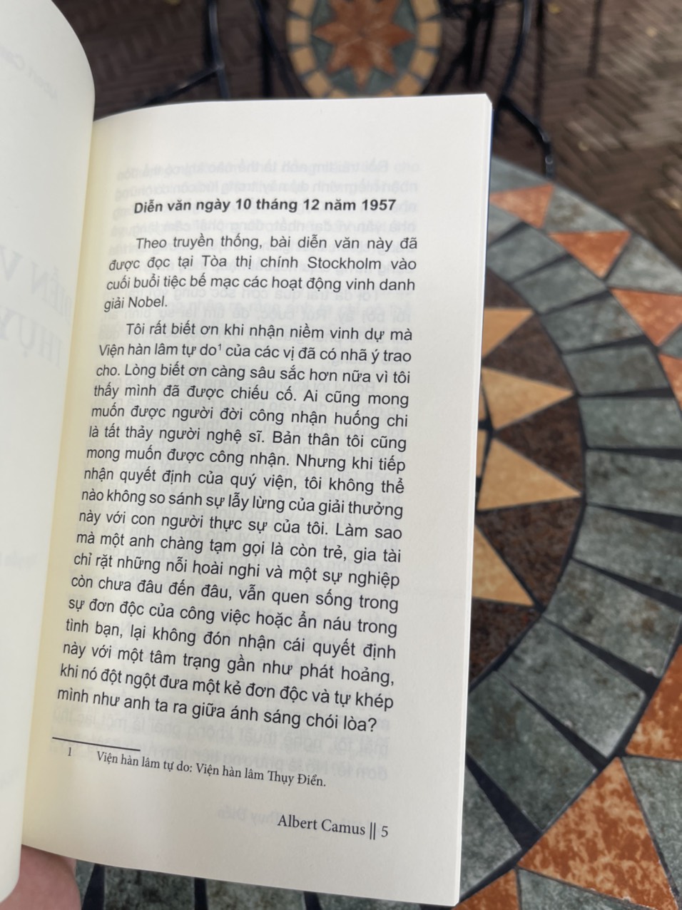 DIỄN VĂN TẠI THỤY ĐIỂN – Albert Camus – Nguyễn Bình Phương dịch – Trường Phương Books – NXB Văn Học (Bìa mềm)
